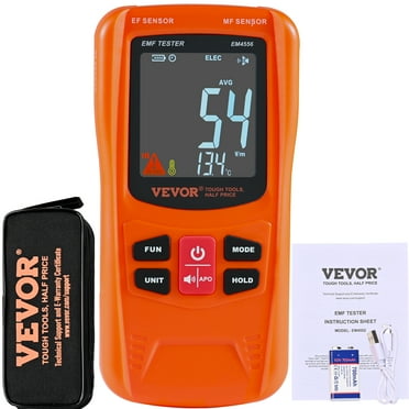 KFFKFF Digital LCD 3-in-1 EMF Meter Electromagnetic Radiation Detector RF 5G