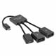 thumbnail image 1 of Adaptador de Cable Micro USB OTG HUB 3 en 1 para Kuymtek teléfono inteligente Samsung Galaxy S3S4, 1 of 6