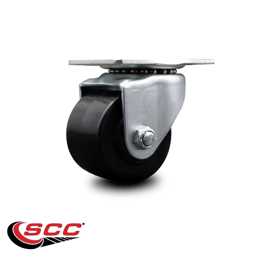 Low Profile Polyolefin 2-1/2 Inch Wheel Top Plate Swivel Caster SCC