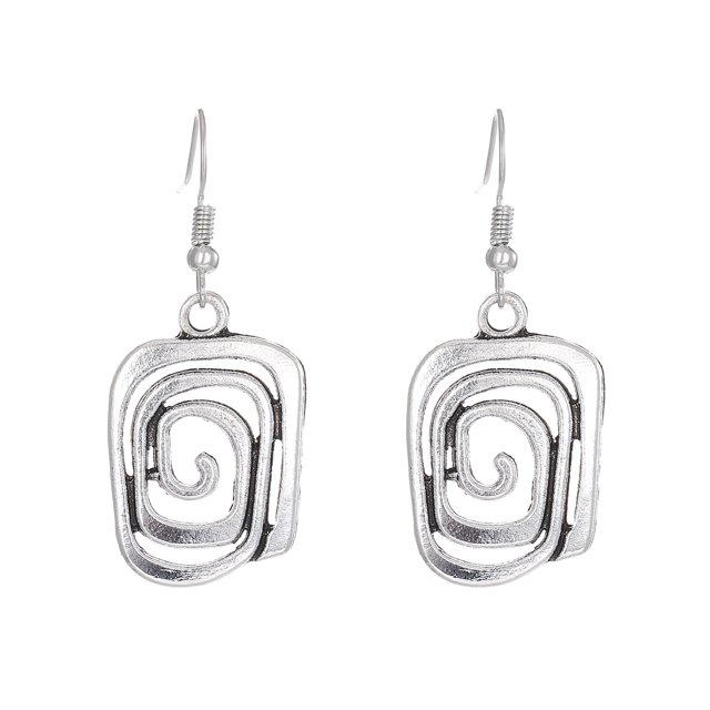 Pendientes para Mujer Moda Retro Estilo étnico Personalidad Pendientes Creativos de Internet Pendientes para Mujer Clip-Ons