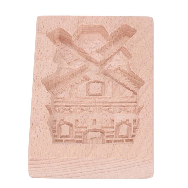Wooden Mould, Pine Cone Shape Beechwood Reusable Washable Biscuit Press Mould For Kitchen Baking For Home Kitchen Restaurants