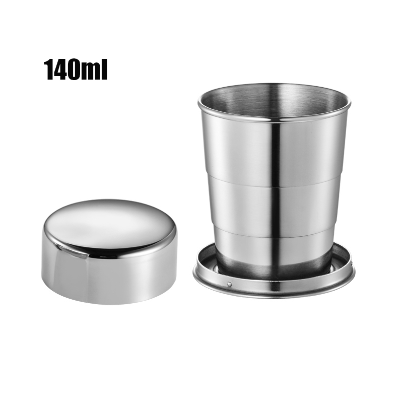 Stainless Portable Outdoor Travel Folding Collapsible Cup Telescopic Cups l//p