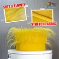 thumbnail image 2 of Novelty Place Yellow Hairy Costume Headband - Fun and Fuzzy Crazy Hair Wig Troll Hair Costume Accessories - Perfect for Sports Parties, Costume, Cosplay, and Halloween, 2 of 6
