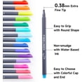 thumbnail image 3 of Shuttle Art Fineline Colored Pens, 100 Colors 0.38mm Fineliner Color Pen Set Fine Line Drawing Pen Fine Point Markers Perfect for Adult Coloring Books Drawing, 3 of 8