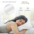 thumbnail image 5 of Queen Size 400 Thread Count Cotton Pillowcases Set of 2, Solid Percale Envelope Closure Pillow Cases by SimpleField - Soft, Smooth & Breathable (White, 20 x 30 inches), 5 of 6