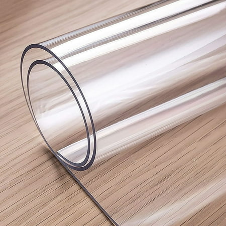 

Clear table protector 96 X 44 2mm thick for dining table dining table protector plastic table cover protector clear table cloth protector PVC table mat for wooden kitchen table.