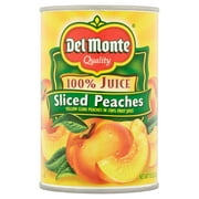 Del Monte Sliced Peaches in 100% Juice, 15 oz
