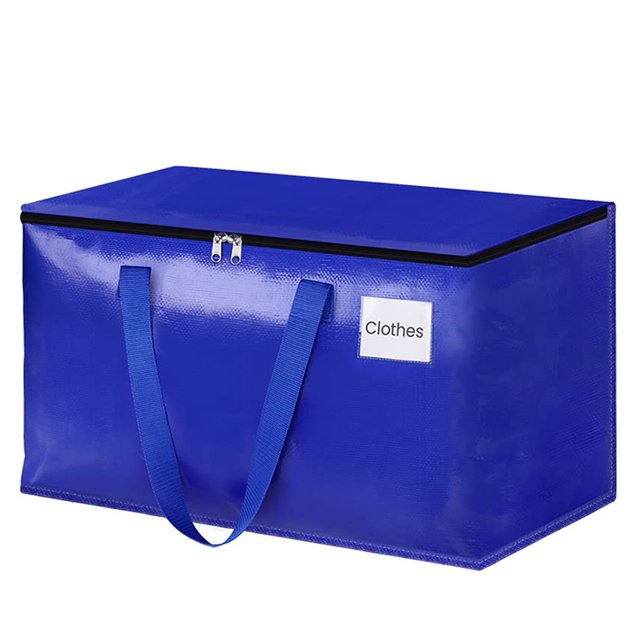 Cajas de mudanza de 90 litros Bolsas de mudanza con cremalleras y asas para empacar y almacenar en mudanzas
