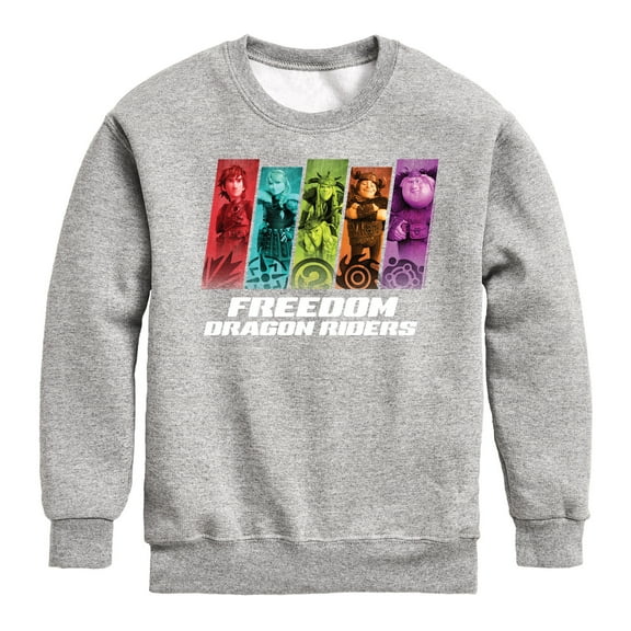 How to Train Your Dragon - Freedom Riders  - Toddler And Youth Crewneck Fleece Sweatshirt