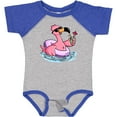 thumbnail image 3 of Inktastic Flamingo with Sunglasses Pool Float and Drink Boys or Girls Baby Bodysuit, 3 of 5