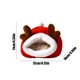 thumbnail image 3 of Ganfancp Christmas Reindeer Hamster Bed Cozy Safe Half Enclosed Pet Nests For Small Animals Hamsters Guinea Pigs Squirrels Hedgehog Rabbits Etc Ofertas Flash 1X Nido de Hámster, 3 of 6