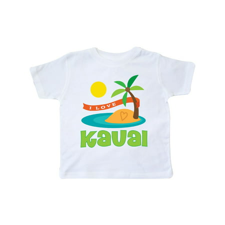 I Love Kauai Hawaii Toddler T-Shirt (Best Month To Visit Kauai Hawaii)