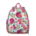 thumbnail image 1 of Bright Floral Students Backpack - Vintage Sunflower and Daisy Design with Floral and Leopard Print, Durable Lightweight School Bag for Developing Students, 1 of 6
