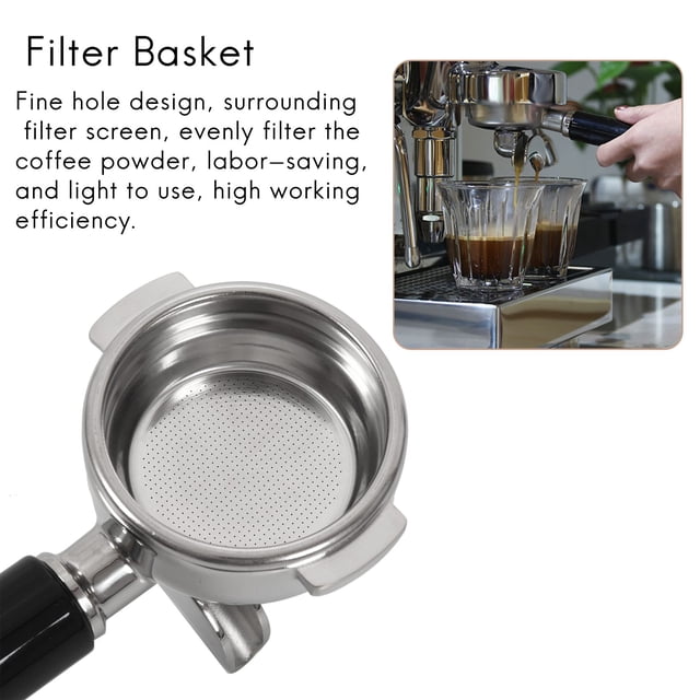 58MM Stainless Steel Coffee Machine Bottomless Filter Holder Portafilter for / Expobar Double Mouth/ E61/ FAEMA