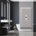 thumbnail image 2 of American Tack 2TPW Pewter Finish Single Toggle Wallplate, 2 of 2