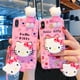 thumbnail image 2 of Hello Kitty-funda de teléfono con cuerda de soporte para Xiaomi Redmi 8, 9, 9A, 9T, 9C, 10, 10A, 11A, 10C, 12C, Note 7, 8, 9, 9s, 10, 11 Pro, POCO M3, X3, C55, 2 of 5