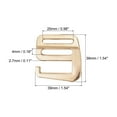 thumbnail image 2 of Uxcell 0.98" 25mm Webbing Release G Hook Buckle Adjusters for Backpack Strap, 2Pack Gold Tone, 2 of 5