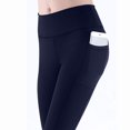 thumbnail image 3 of KBODIU 2PC Womens Yoga Pants, High Waisted Tummy Control Running Legging, Hip Lift Compression Yoga Leggings for Workout with Pockets, Workout Ankle Length Womens Butterluxe Gym Yoga Pants, 3 of 5