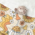 thumbnail image 2 of Naloa Groovy Hippie Flower Mushrooms Dog Blanket, 3 Sizes Cat Blanket for Indoor Cats Large Medium Small Dog Gifts-Small, 2 of 8