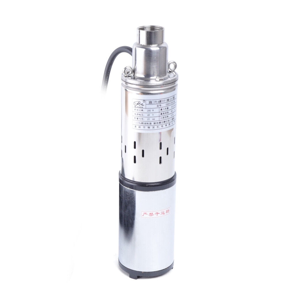 HiKaRiGuMi 48V 280W DC Deep Well Solar Powered Water Pump Irrigation Submersible Water Pump