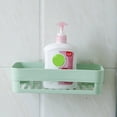 thumbnail image 3 of LNGOOR Dekaim Wall Storage  1Pc New Stick Type Bathroom Kitchen Corner Wall Storage Rack Organizer Shower Shelf Basket(Green), 3 of 6