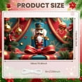 thumbnail image 2 of Nutcracker Christmas Banner Gold Ornaments Holiday Backdrop Red Ribbon Snowflake Pattern Festive Background for Christmas Party Home Decor Indoor Celebration, 2 of 9