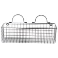 thumbnail image 3 of DII 6.7" Modern Style Iron Wire Medium Wall Baskets in Black (Set of 2), 3 of 9