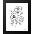 thumbnail image 2 of Zaman, Farida 15x18 Black Modern Framed Museum Art Print Titled - Joyful Peonies I, 2 of 5