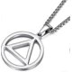 thumbnail image 1 of Necklace For Men Stainless Steel Aa Recovery Triangle Necklace Sobriety Gifts For Men, 1 of 4