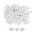 thumbnail image 4 of Tachiuwa 100/pack Blank Stud Earring Cabochon Setting Base Post Findings 8mm, 4 of 9