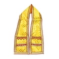 thumbnail image 3 of Set of 2 Red & Yellow Decorative Puja Cloth Pooja Chunar Dupatta (Size :- 29 Inches x 4 Inches) Pooja Items Articles for Decoration for Statue Frame Idol Temple, (Red , Yellow ), 3 of 3