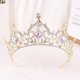 thumbnail image 1 of Zhuge Tiara de boda para novia, diadema de princesa, corona nupcial, joyería para el cabello con diamantes de imitación de cristal, decoración para novia, cumpleaños, graduación, boda (AB), 1 of 5