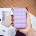 thumbnail image 4 of Cell Phone Wallet Credit Card Holder for Back of Phone Pocket Adhesive Sticker Card Pouch Sleeve for iPhone/Samsung Galaxy/Moto/Google/Android and Most Smartphones, Purple, 4 of 4