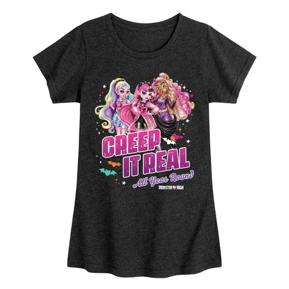 Monster High - Creep It Real - Toddler & Youth Girls Short Sleeve Graphic T-Shirt