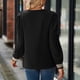 thumbnail image 5 of Ichuanyi liquidación de la moda femenina sólida con cuello en V de manga larga de encaje suelto contraste chifón top mujeres ICHUANYI WER202308243873, 5 of 8