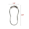 thumbnail image 4 of Utopia Alley Shower Hooks - Shower Curtain Rings for Bathroom - Rust Resistant Roller Shower Curtain Hooks for Shower Curtain or Liner - Set of 12, Polished Chrome, 4 of 8