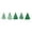 Green, variant on Vinyl Wall Art Decal - Christmas Trees - 26" x 7" - Holiday Season Trendy Seasonal Sticker For Home School Living Room Work Office Classroom Door Store Window Decor