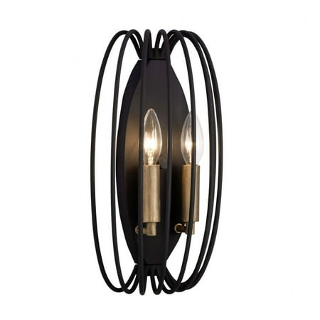 

375W02CBHG-Varaluz Lighting-Nico - 2 Light Wall Sconce In Mid-Century Modern Style-14 Inches Tall and 8 Inches Wide