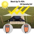 thumbnail image 4 of HOMEYA 8'x 8'x 8' Triangle Sun Shade Sail Canopy,95% UV Blockage Waterproof Sunshade,Durable Canopy Awning Shelter for Outdoor Patio Garden Backyard, 4 of 8