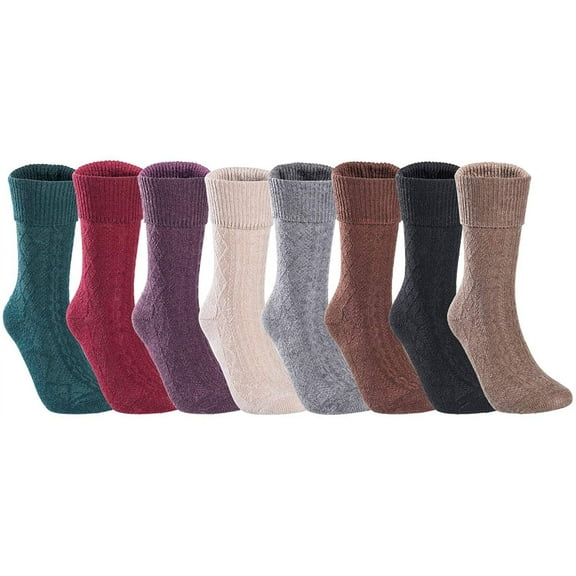 Lovely Annie Gorgeous Women Wool Crew Socks with Unique Designs L1860 Size 5-11