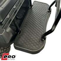 Xtreme Mats Golf Cart Mat for Rear Facing Foot Rests & Rear Seat Kits - Fits EZGO RFSPRO L6 Rear Foot Rest Mat - BLACK Trim