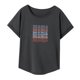thumbnail image 3 of Camiseta para mujer, top de verano, cuello redondo, camiseta para playa, compras, viajes, M, 3 of 8