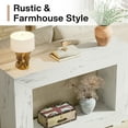 thumbnail image 5 of Tribesigns 47-Inch Console Table, Farmhouse Entryway Console Table with Storage, Industrial White Accent Table for Living Room, Entrance, 5 of 7