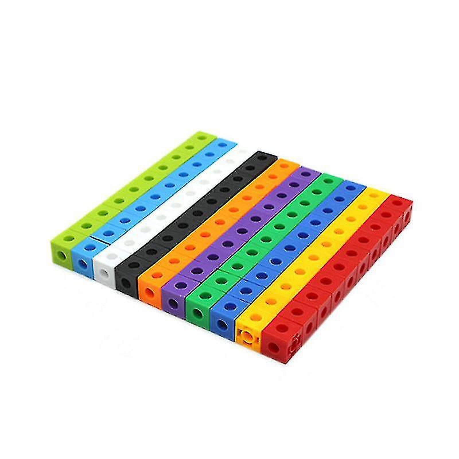 100 Pcs Cubes de Liaison Mathématiques Numberblocks Blocs de Comptage Multilinks 100 Pcs Cubes a