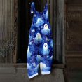thumbnail image 7 of Womens Halloween Jumpsuits Cute Print Baggy Casual Wide Leg Romper Tie Strap Cotton Linen Pants, 7 of 7