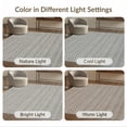 thumbnail image 7 of ODIKA Grid Interlocking Trellis Motif Balanced Neutral Tone Rectangular for Home Office, Gaming Room, Under Desk, Non-Slip Chair-Friendly, 7 of 7