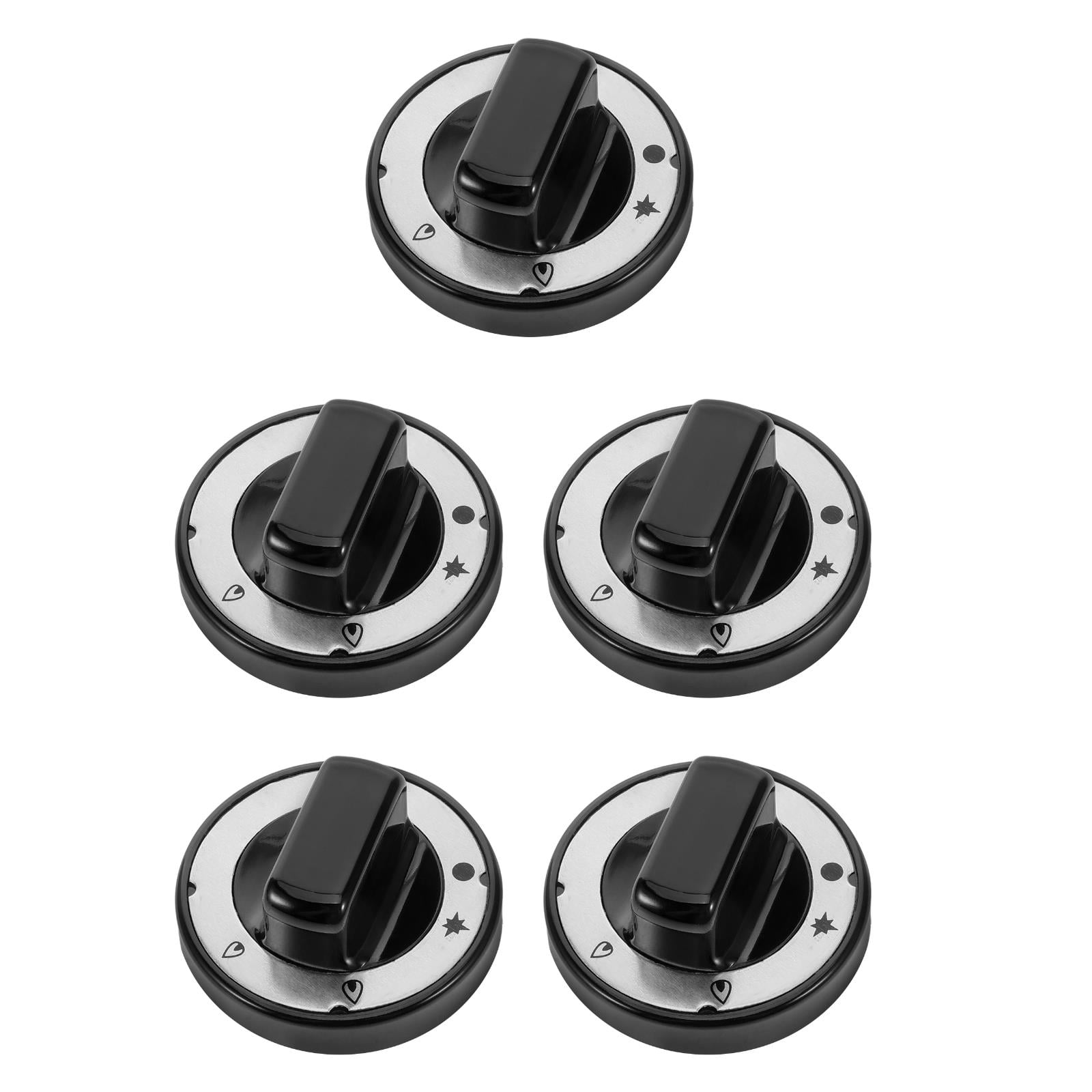 Masteelf 5pcs Replacement Grill Knob Grill Control Knob Grill Knob Burner Valve Knob Grill Control Knob Plastic Replacement Gas Grill Knob Replacement Stove Knob