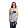 thumbnail image 2 of Thread Tank Home Roots State Connecticut CT Women's Sleeveless Muscle Tank Top Sport Grey Small, 2 of 4