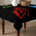 thumbnail image 4 of Game Controller Table Cloth Waterproof Tablecloths, Modern Art Gaming Handheld Black Tablecloth Dining Table Cover for Kitchen Party Tabletop Outdoor, Square Tablecloth 60x60 Inch, 4 of 9