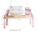 thumbnail image 5 of Wosthever Estante de pared estilo Ins, estante decorativo para niños, colgante con cuerda y tablero de madera, dormitorio de princesa Almacenamiento y organización del hogar No.2 Wosthever HA039705-02, 5 of 6